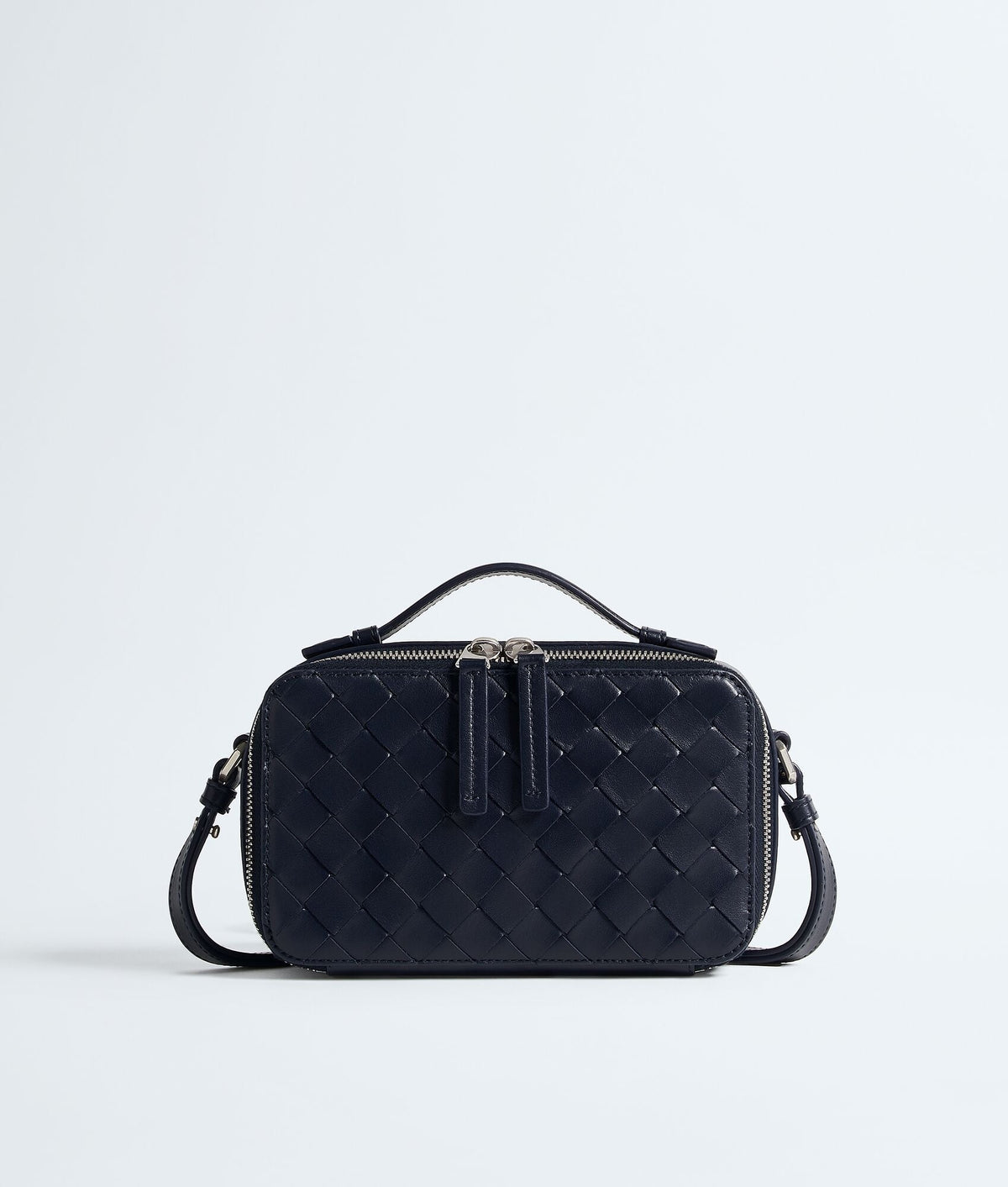 ToBaggy Women's Midnight Woven Calf Leather Phone Pouch