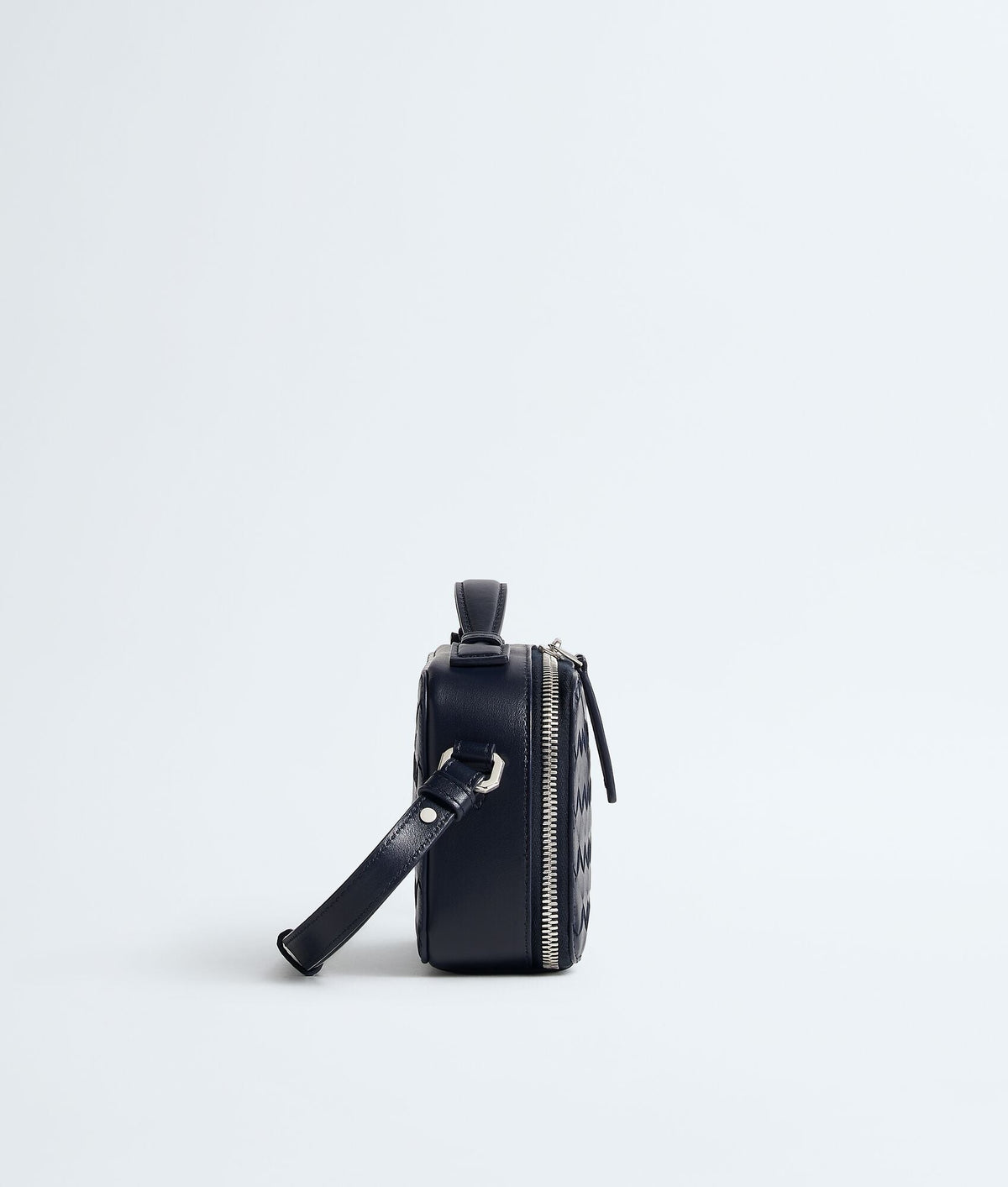 ToBaggy Women's Midnight Woven Calf Leather Phone Pouch